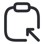 Clipboard Export SVG Icon